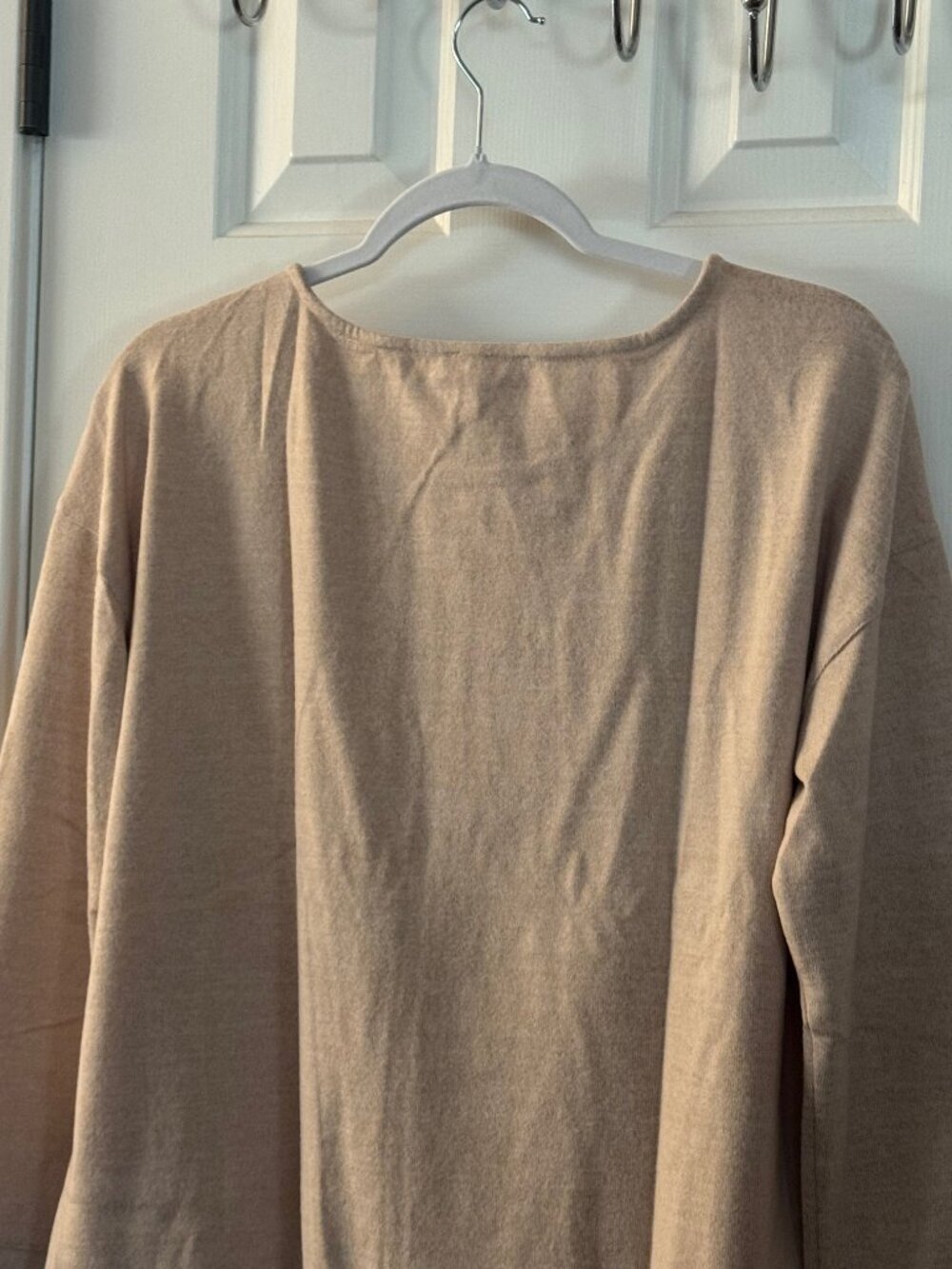 Haven Well Within by Talbots Beige Sweatshirt Lounge Sleep Shirt Top Size S Smal - Picture 11 of 14